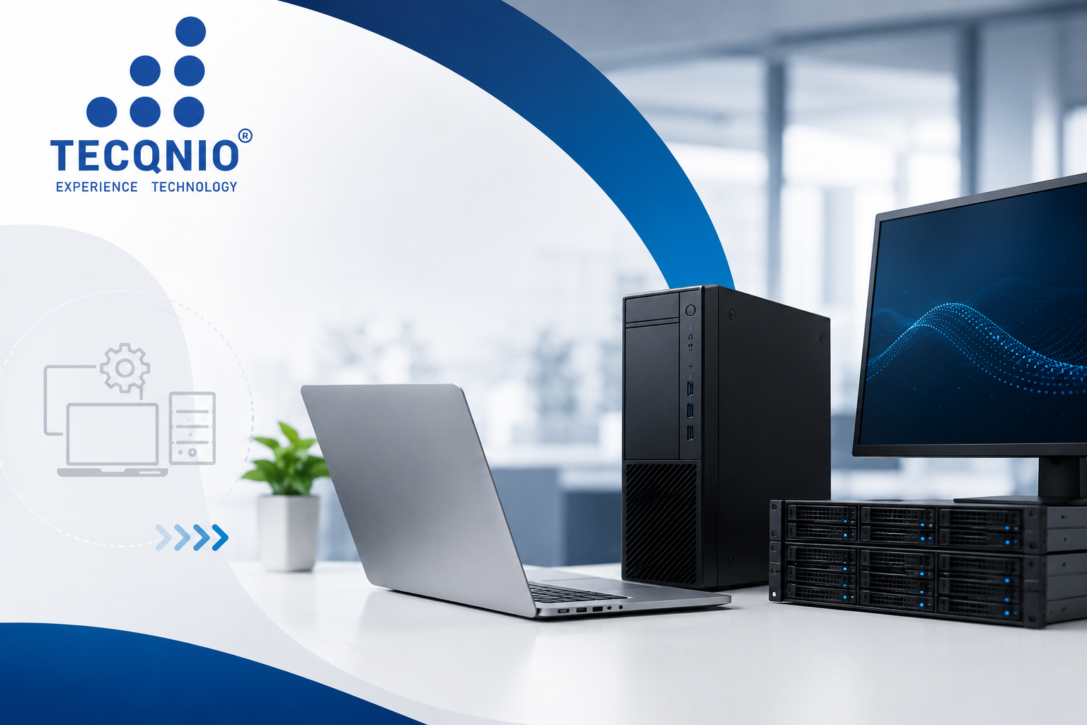 Refurbished Hardware for Businesses including laptops, desktops, workstations, and servers